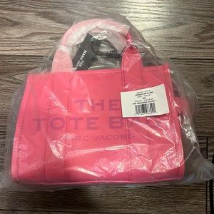 Marc Jacobs the Tote Bag Leather Morning Glory Pink Size Small